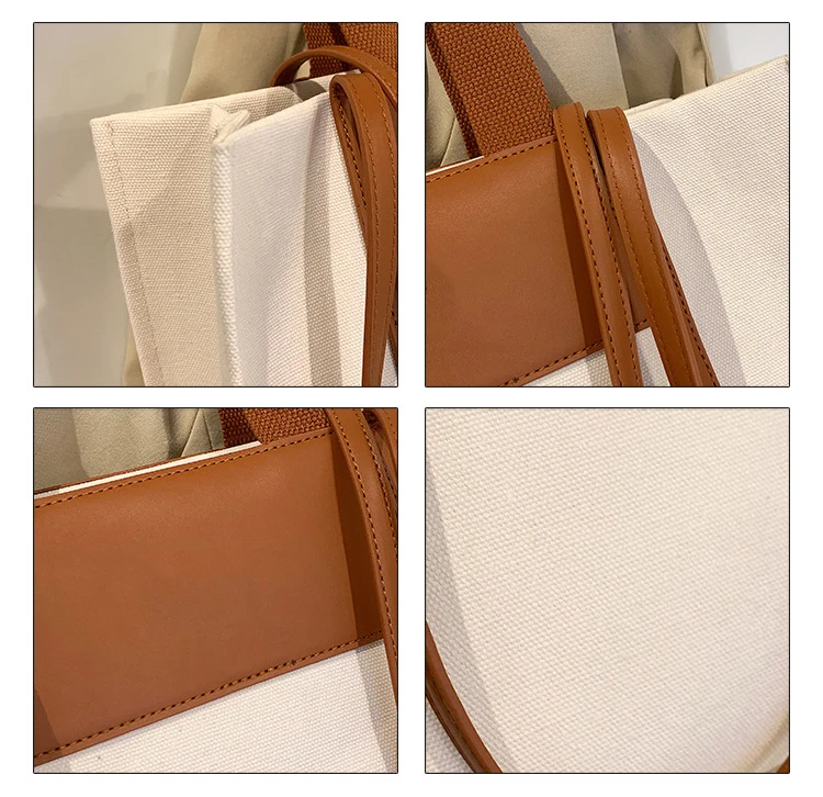 Casual Canvas Large Capacity Women Handbags Designer Brand female Shoulder Crossbody Bags Luxury Big totes Shopper Bag Purse