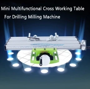 Mini Multifunctional Cross Working Table/ slide table support For Drilling Milling Machine Bench drill stent Tools 1PC