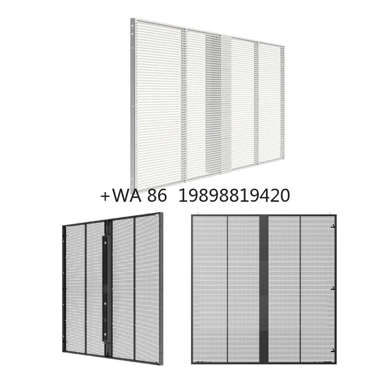 

Indoor Full-Color High-Definition Transparent LED Glass Screen 3.91-7.82 800cd Brightness 3-Year Warranty