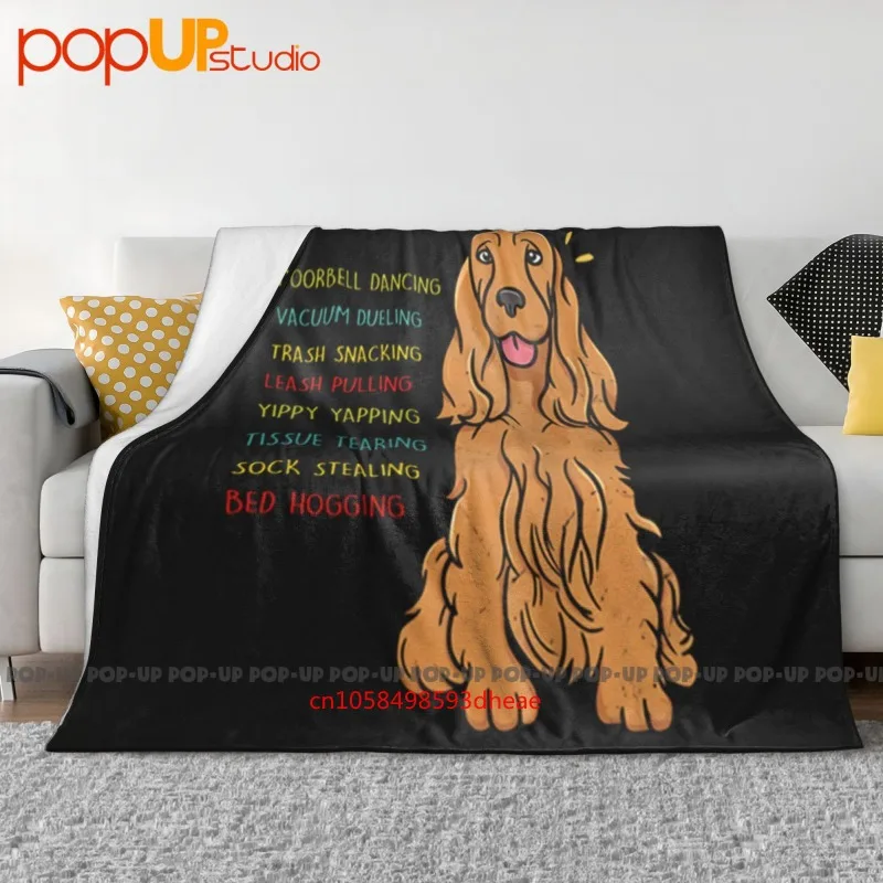 I Love My Cocker Spaniel Dog Ultra-Soft Blanket Quilt Winter Sofa Cover Bed Covers