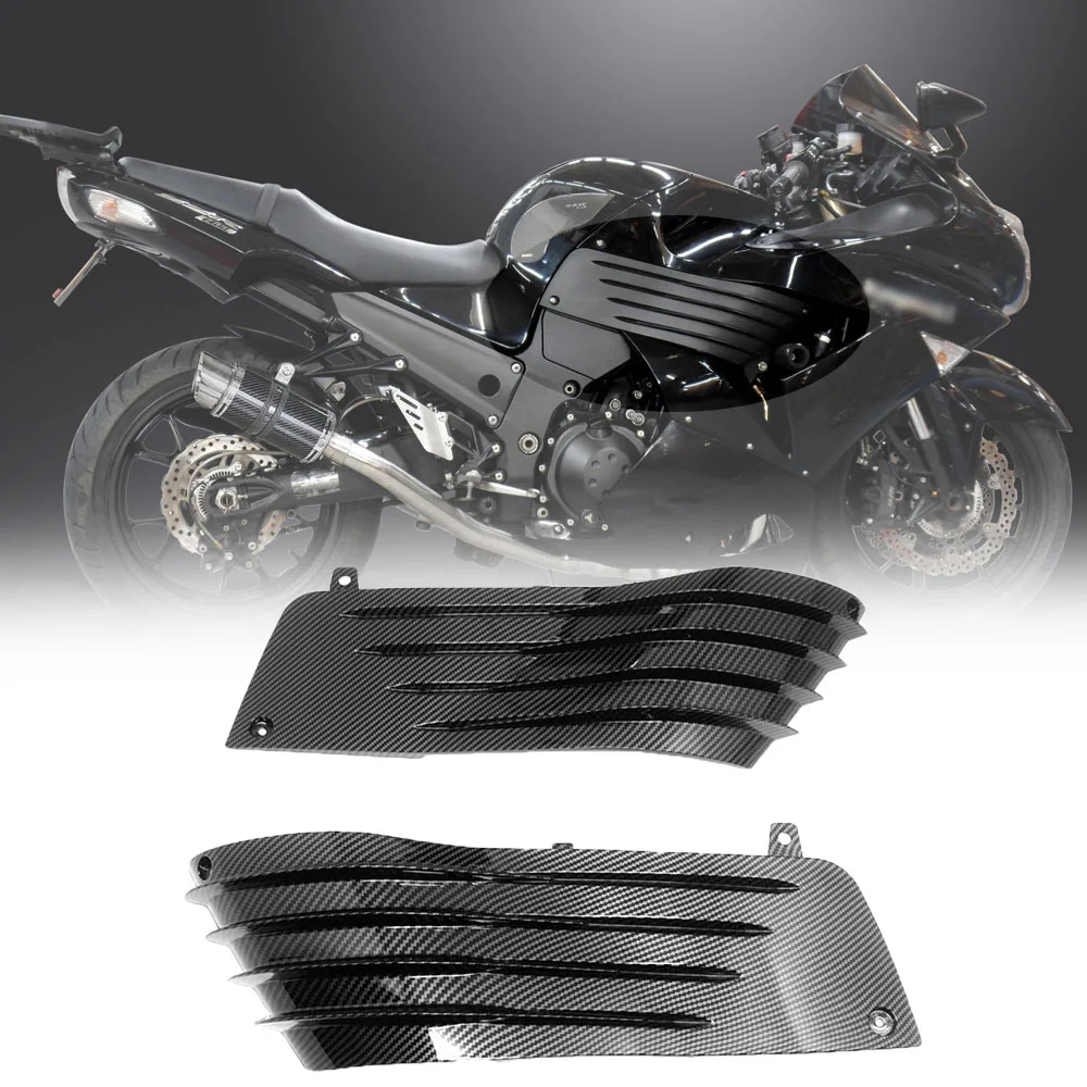 Для KAWASAKI NINJA ZX-14 ZX14 2006 2007 2008 2009 2010 2011 Карбоновая боковая защита двигателя для коленей, обтекатель, накладка для коленей.