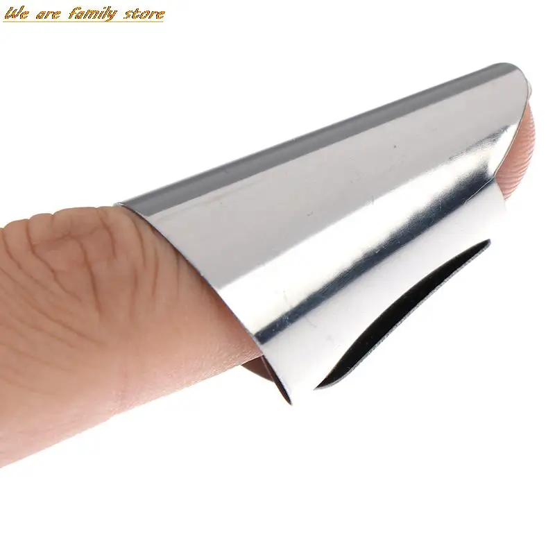2 pçs aço inoxidável ferramentas de proteção de corte cozinha protetores dedo amendoim sheller vegetal nozes peeling dedo guarda