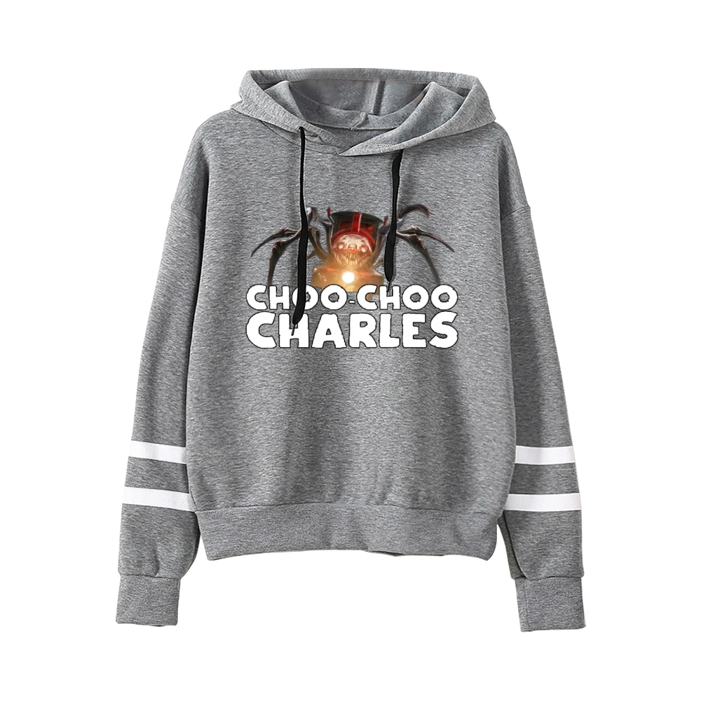 Choo-Choo Charles Game Pocketless Parallel Bars Sleeve Sweatshirts Women Men Hoodie Harajuku Streetwear Unisex Clothes