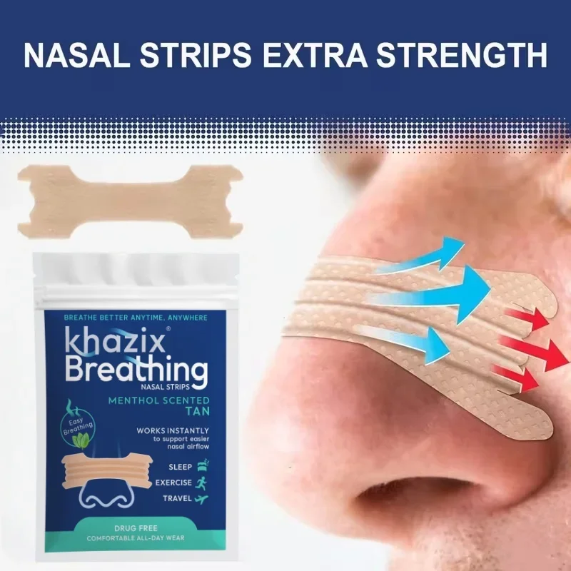 10-30Pcs Breathable Anti Snoring Nose Strips Adhesive Patch Relieve Snoring Enhance Breathing Improve Sleep Accessory
