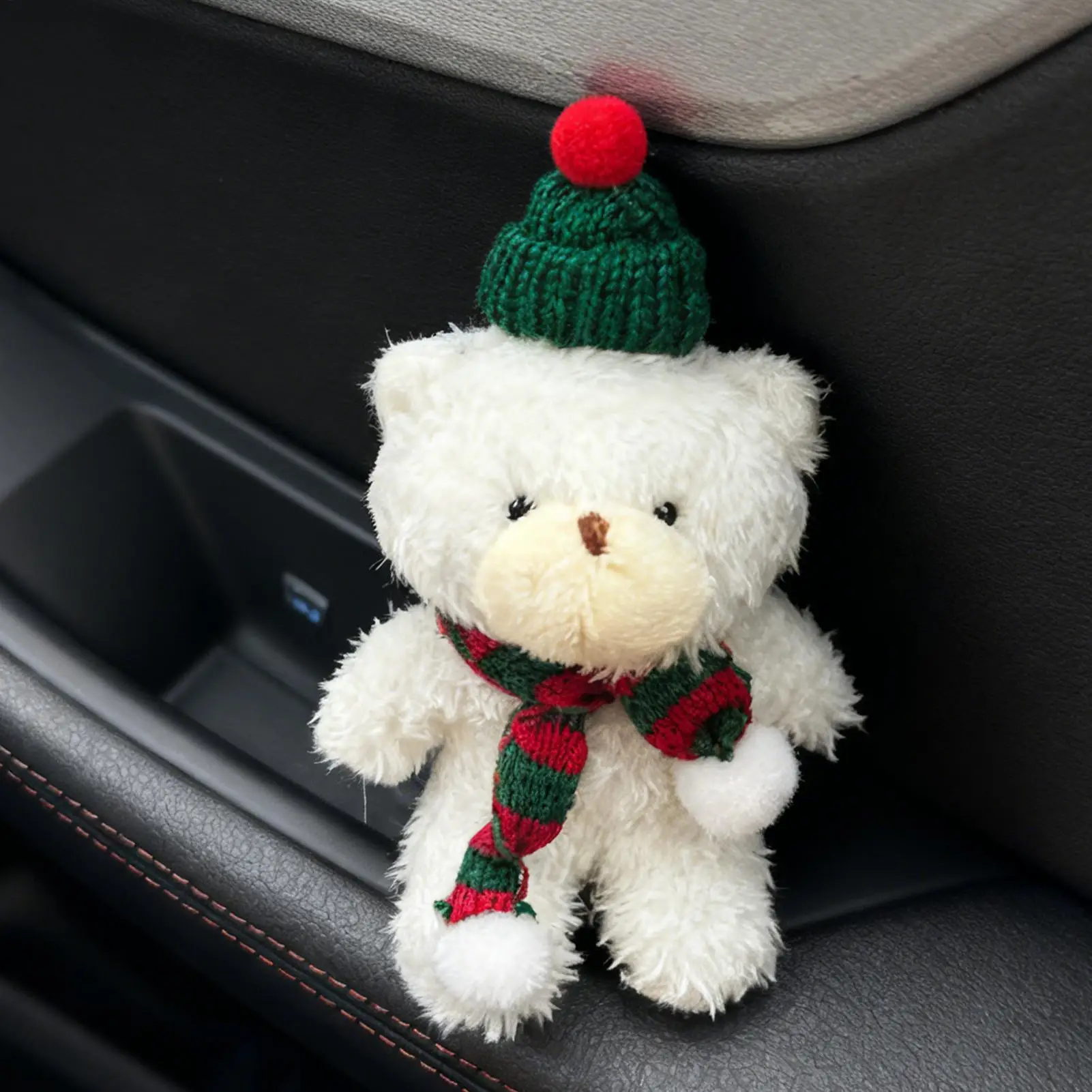 Saco charme urso macio decorações colecionáveis boneca de pelúcia pingente com cachecol e chapéu para crianças adultos meninos meninas aniversário formatura