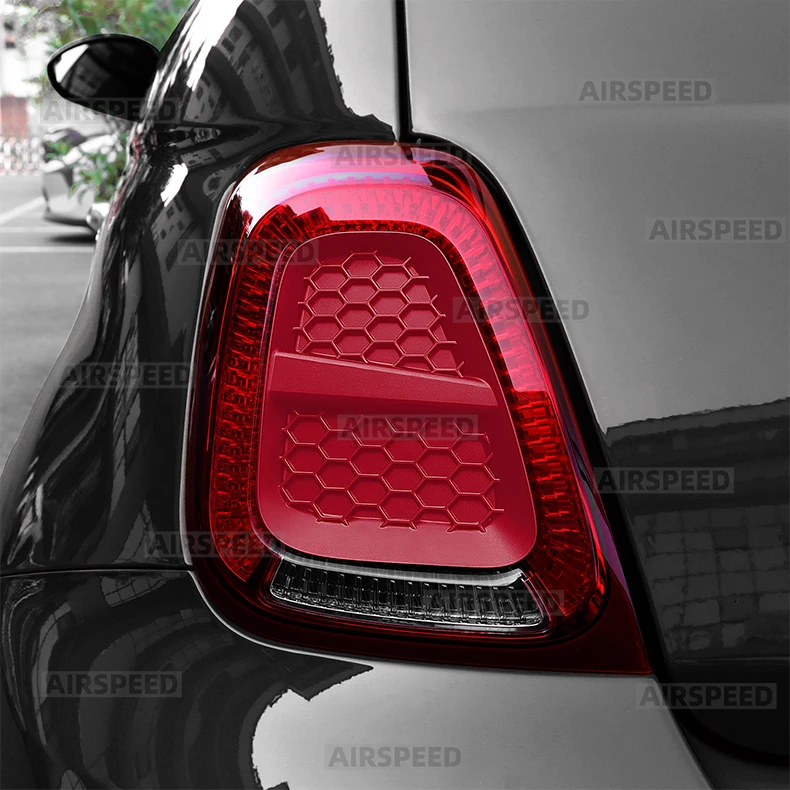 ABS-Aufkleber für die Rückleuchten von Abarth 595 695 595C 695C und Fiat 500 500C, passend für die Modelle 2016, 2017, 2018, 2019, 2020, 2021, 2022, 2023, 2024, 1 Paar. – Detail 15