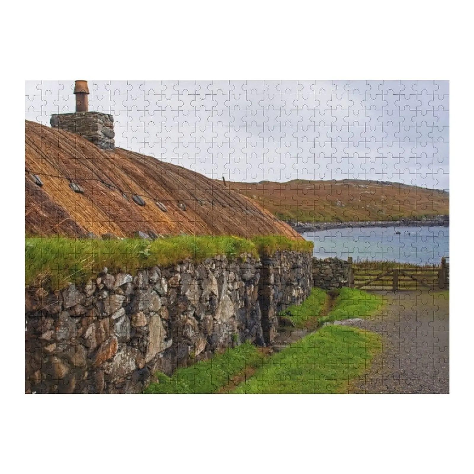 

Черный домик на острове Льюис, головоломка, деревянная фотография, персонализированные новые игрушки для детей, 2022, головоломка