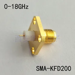 スポットSMA-KFD200 rfコネクタ,18g,高周波,0.5上質針,フランジSMA-KFD