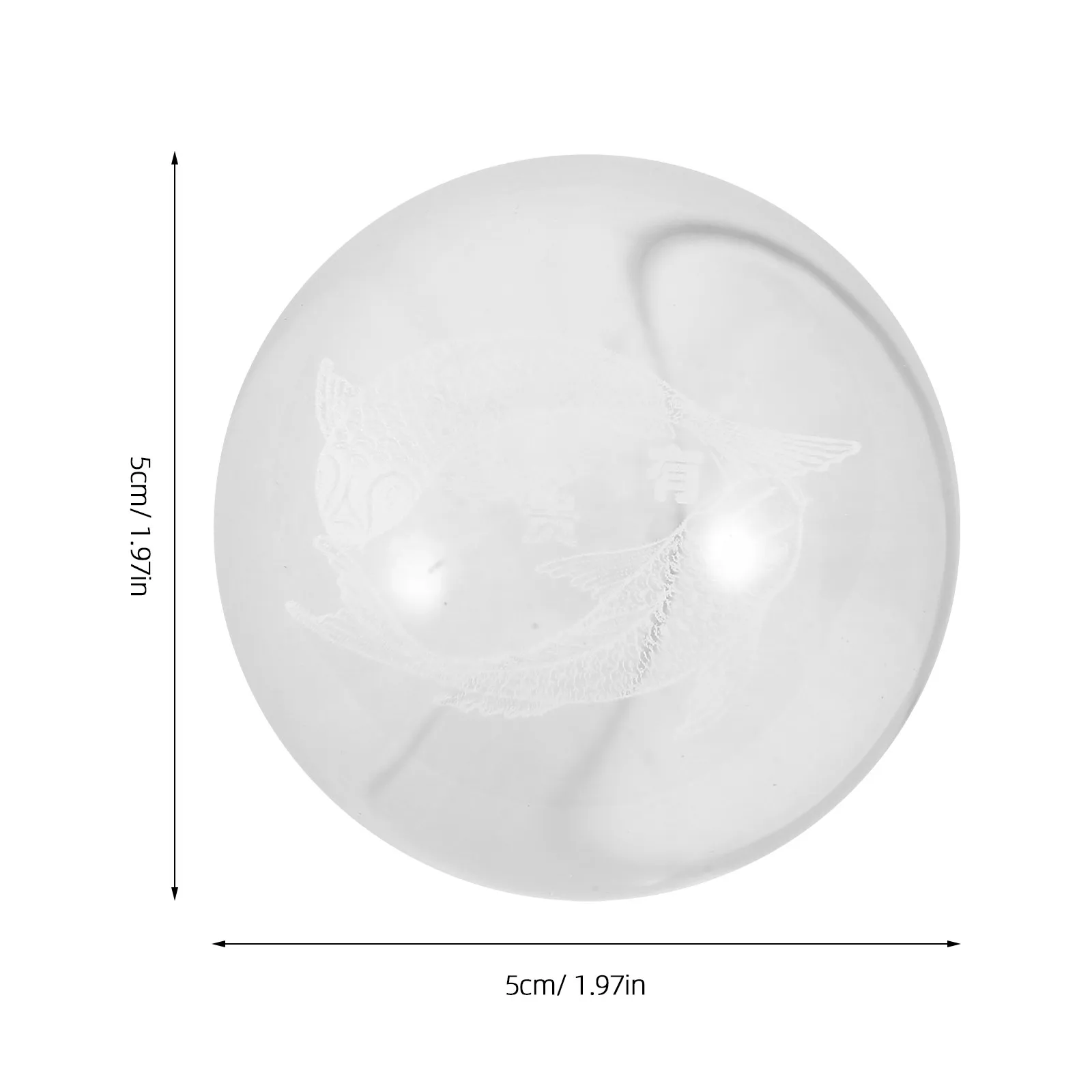 Crystal Sphere Water Fountain Bubble Ball Natural Design Small Size Aquarium Fish Tank Decorative Crystal Ball Home Display