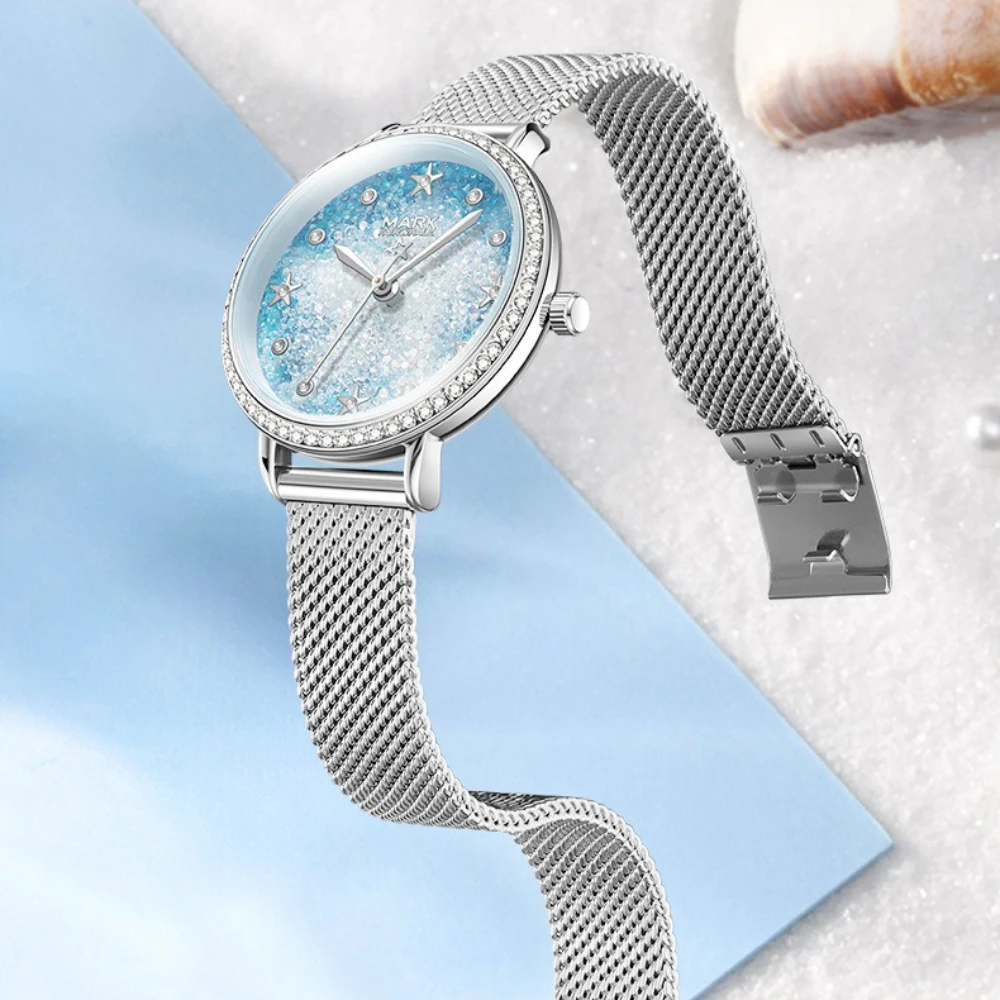 Mark Fairwhale 3130 New Women's Watch Quartz Luxury High Diamond Waterproof Watches for Women Relojes Para Damas Reloj Mujer