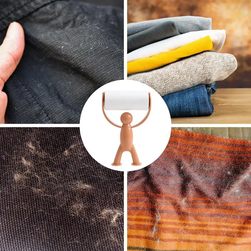 Rolo de remoção de fiapos adesivo, remoção de rolo de fiapos portátil para roupas, tapete, sofá-cama, ferramenta de limpeza de poeira para