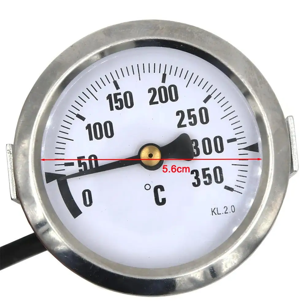 

0 ℃ -350 ℃ Капиллярный термометр 0 ℃ -350 ℃ Капиллярный термометр Термометр для духовки Термометр давления Детали камина