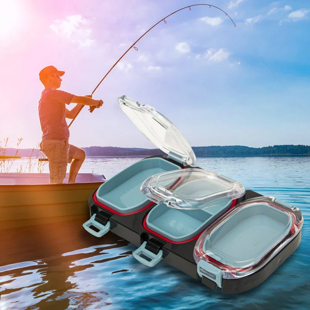 Magnetic Fishing Hook Outdoor Fishing Gear Accessories Box Waterproof Outdoor Fishing Box for Bass Carp Fishing Accessories