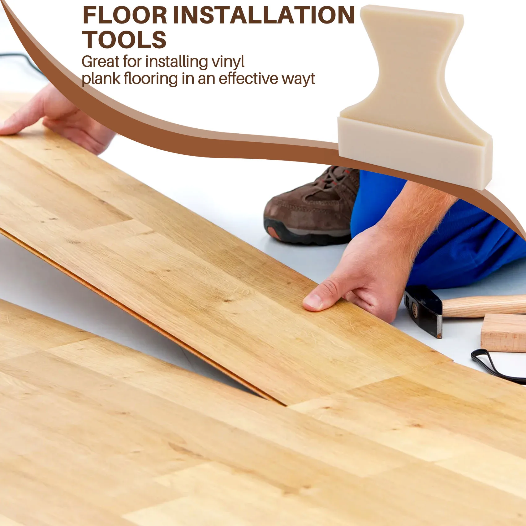 

~Latest Model Tapping Block For Vinyl Plank Laminate And Wood Flooring Installation Wood Floor Installation Tools