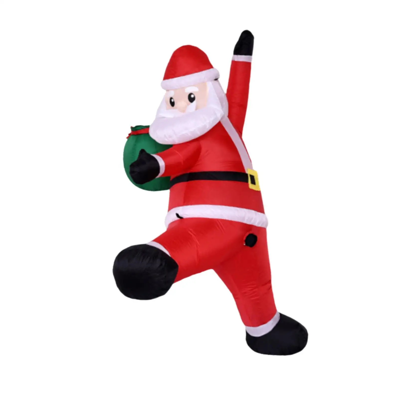 Christmas Inflatable Santa Claus Climbing Merry Atmosphere Display Holiday Ornament with Light Yard Decor for Wall Lawn Roof