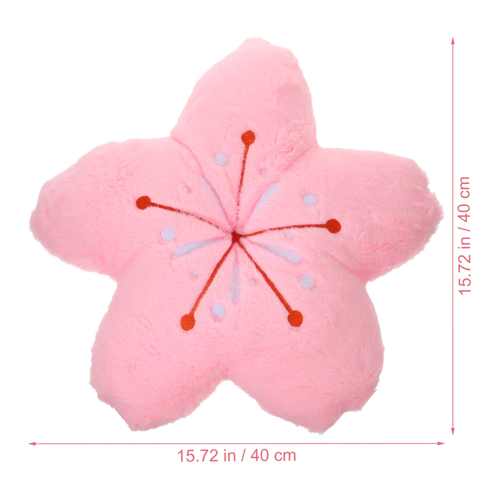 벚꽃 쿠션 18인치 부드러운 패브릭 꽃 모양 쿠션 소파 침대 자동차 홈 데코 좌석 벚꽃 쿠션