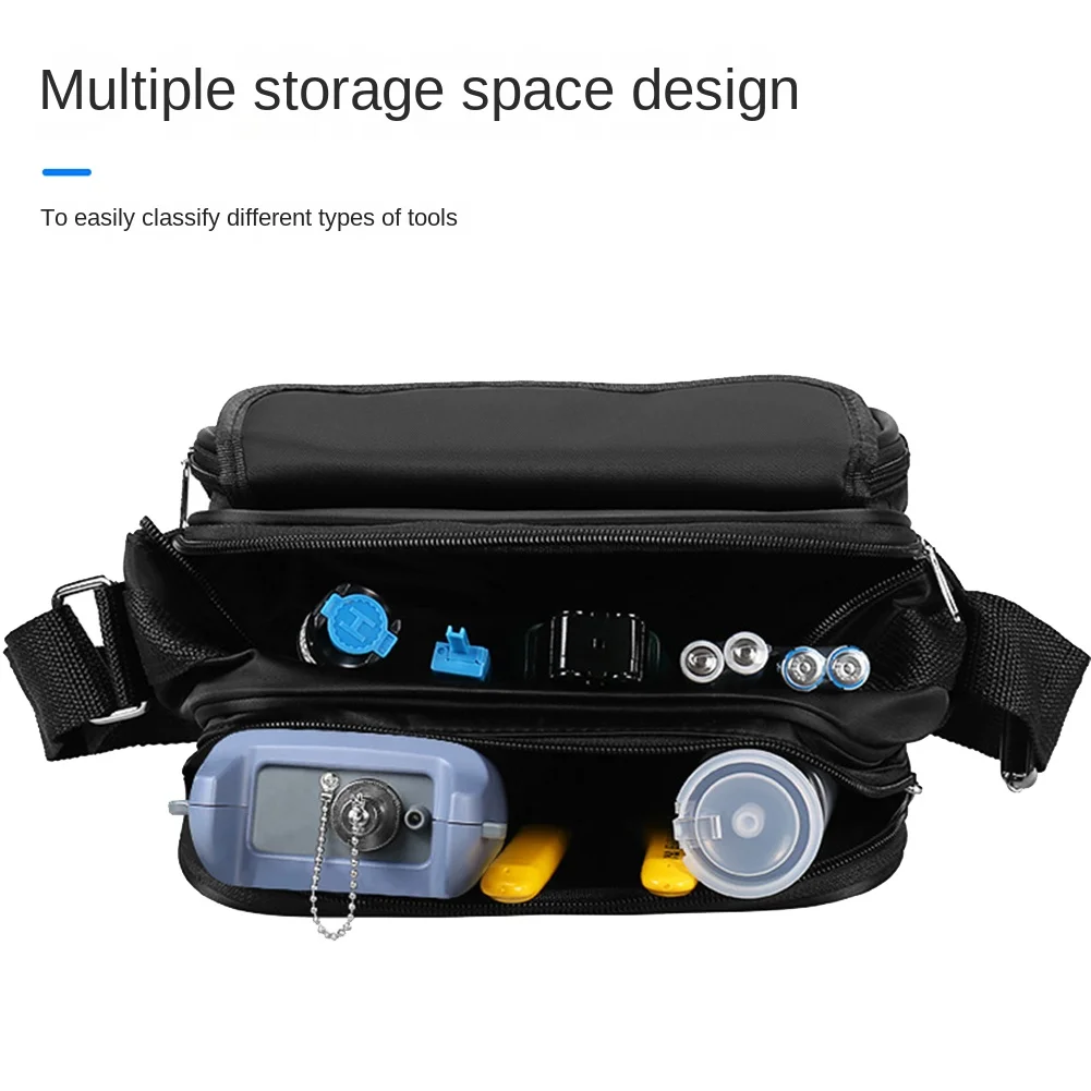 *A12R Fiber Optic Cold Tool Kit Carrying Bags Power Meter Red Pen Fiber Cleaver Tool Bag Optical Fiber Cutter Backpack Kit