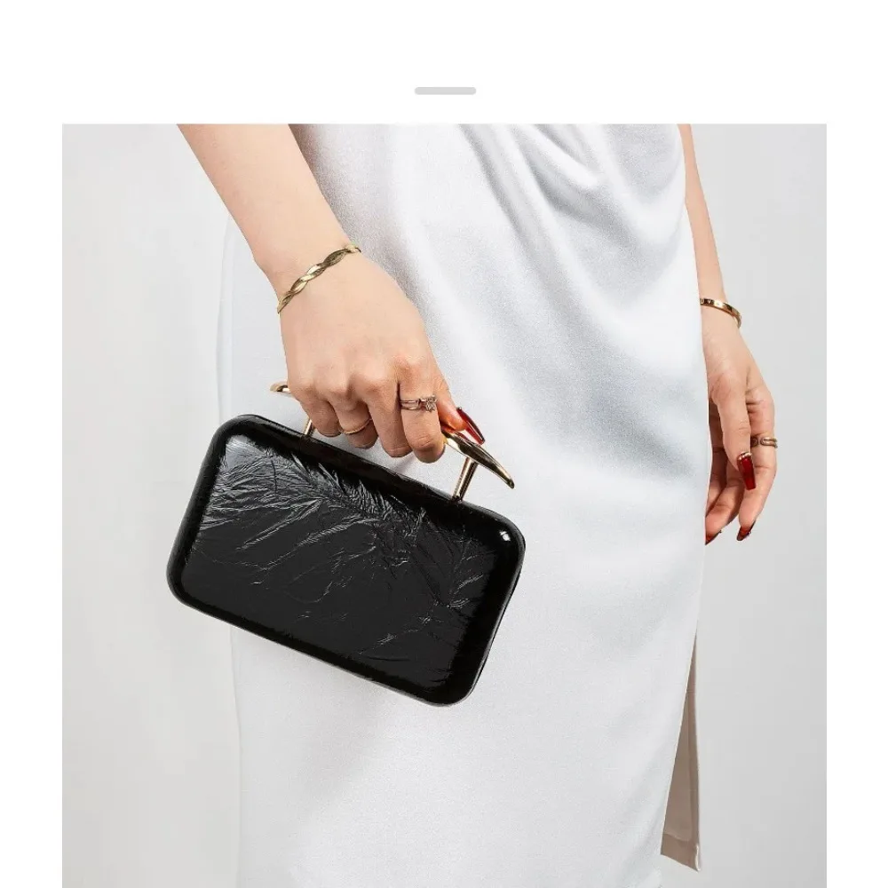 

European Style PU Gold Unique Design Shoulder Crossbody Evening Bag Fashion Clutch Women Handbag