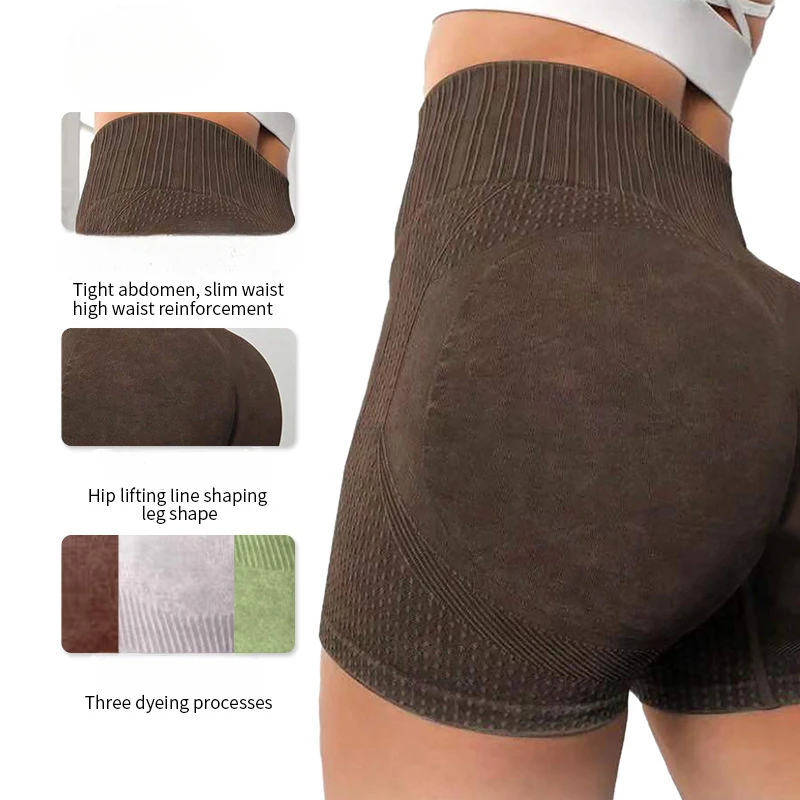 

High Waisted Yoga Pants: Quick-Dry Hip Lift Shorts for Running | Moisture-Wicking Fitness Activewear | Sexy Sports Design
