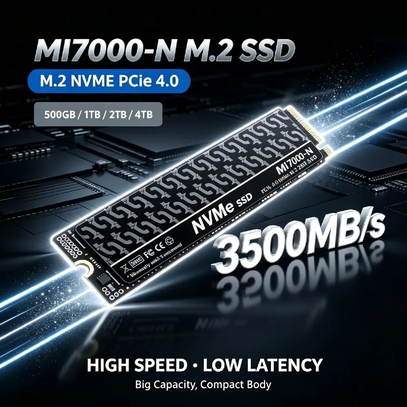 M.2 Nvme 4Tb Pcie 4.0 Ssd - MI7000N 500GB 1TB 2TB 4TB M.2