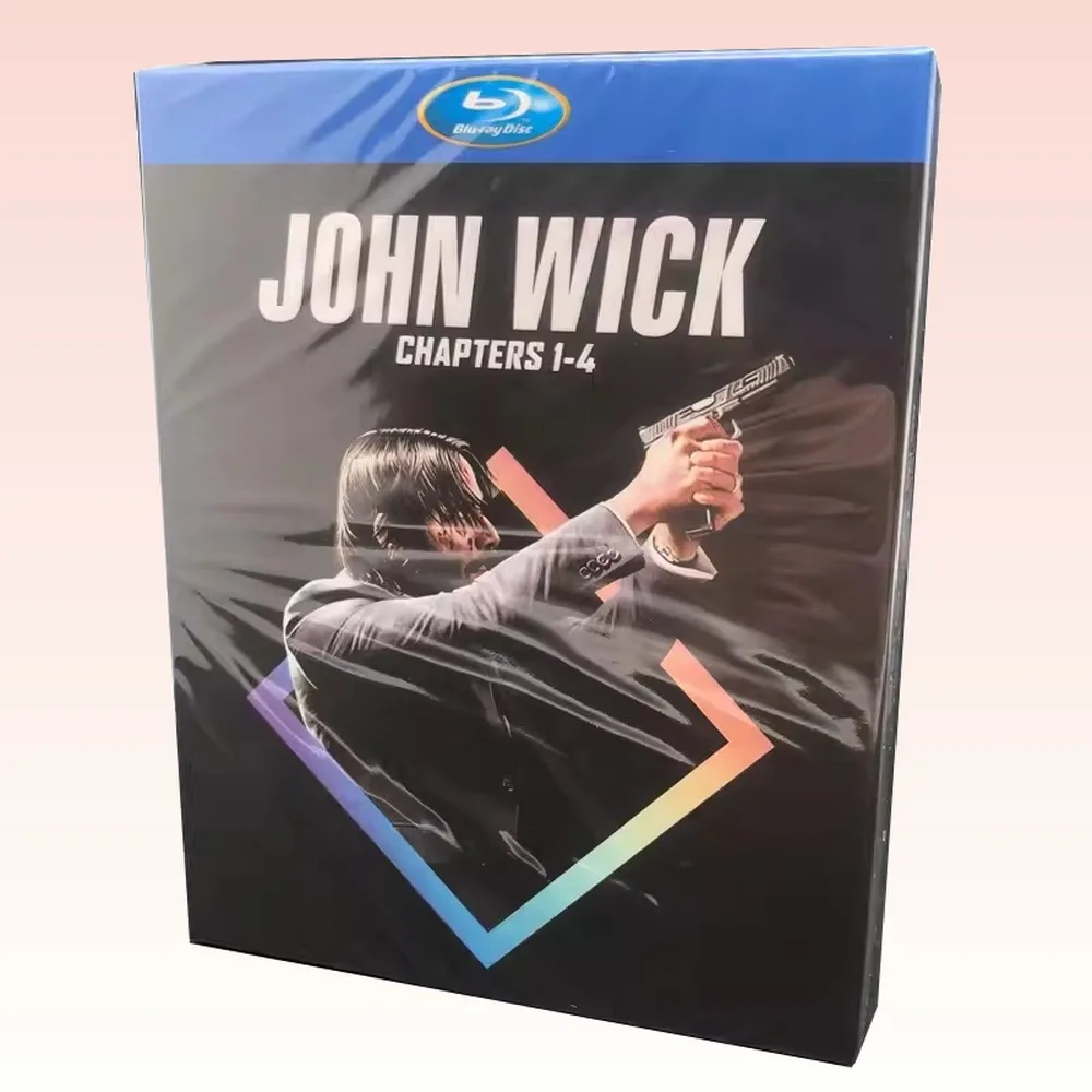 BD Blu-ray High-Definition Action Movie John Wick 1-4 Four-Disc Box Set