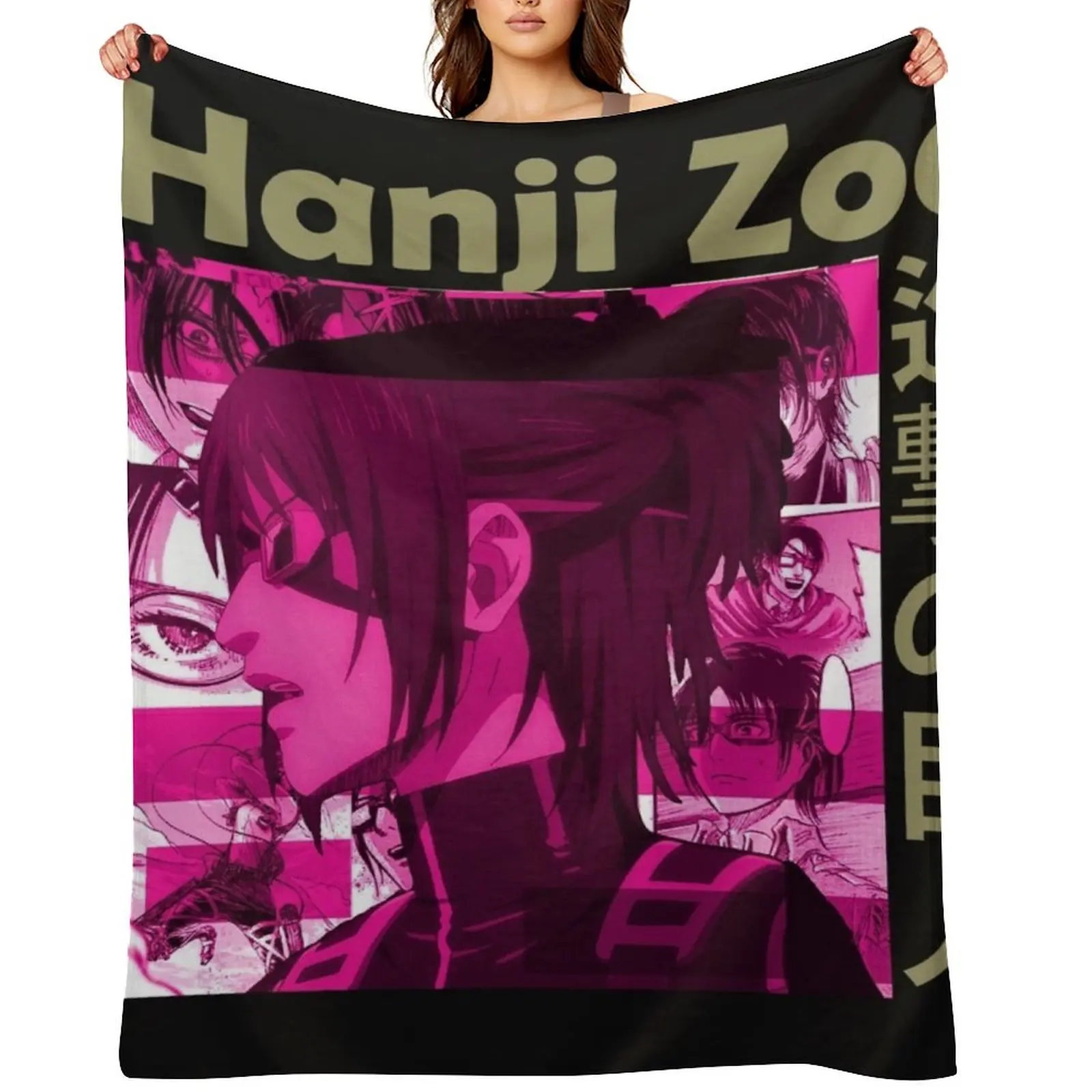 

Hanji Zoe new Throw Blanket cosplay anime Decorative Throw anime Luxury Thicken Blankets