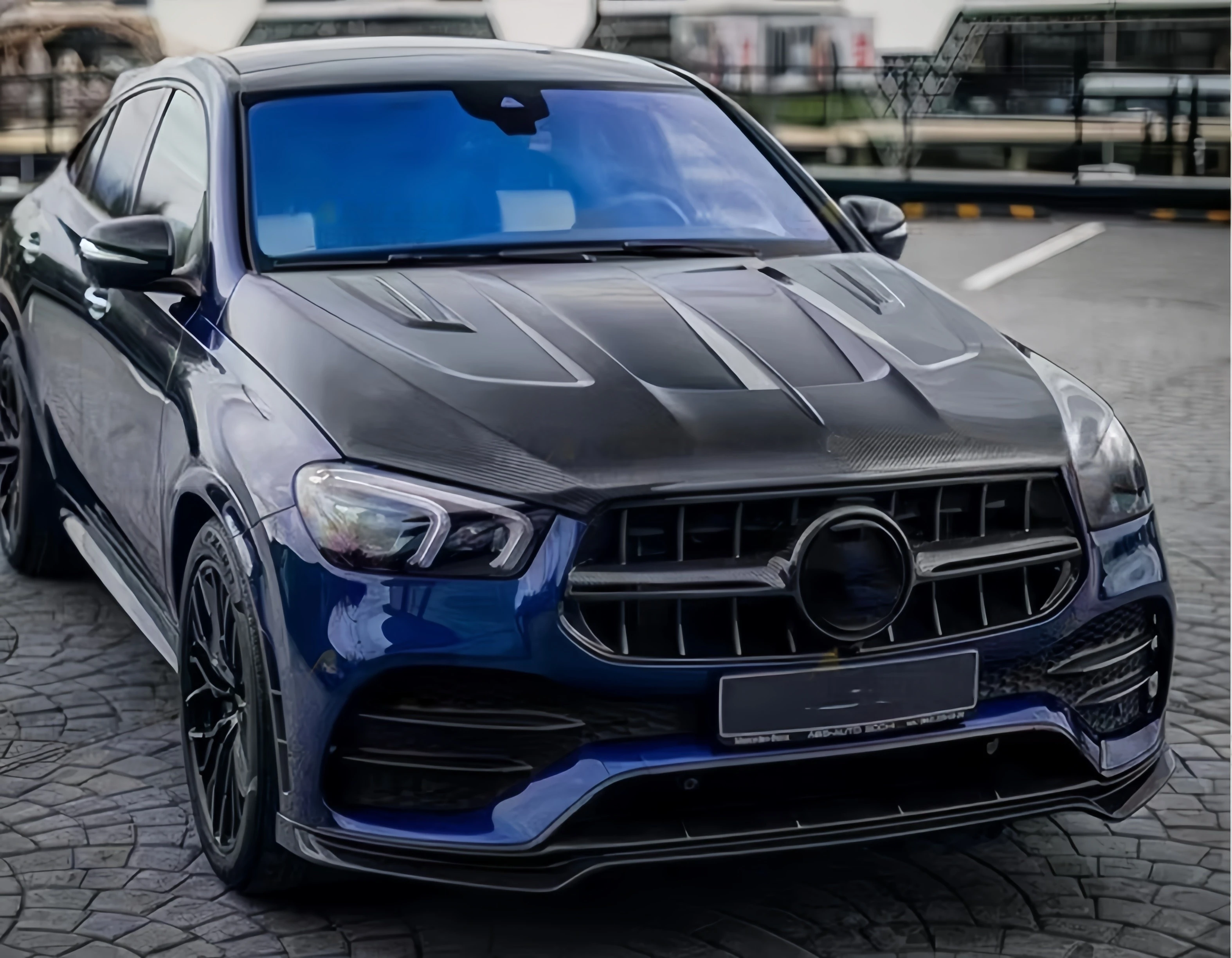 Suitable For 20-22 Mercedes-Benz Gle Modified Ld Carbon Fiber Hood Gle Upgraded Carbon Fiber Hood Head Cover