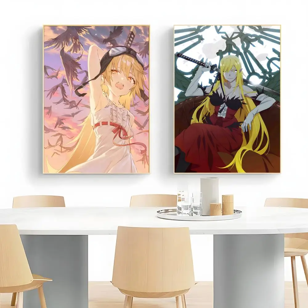 Philosophical Supernatural Anime M-Monogatari Series Poster Wall Art Print Decorative Mural Home Decor Gift Unframed