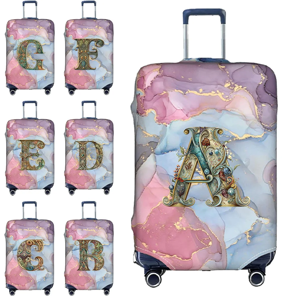 Suitcase Covers Portable Trolley Box Cover Suit for 18-32 Inch Bag Elastic Dust Cover Travel Accessories Graphic Letter Series