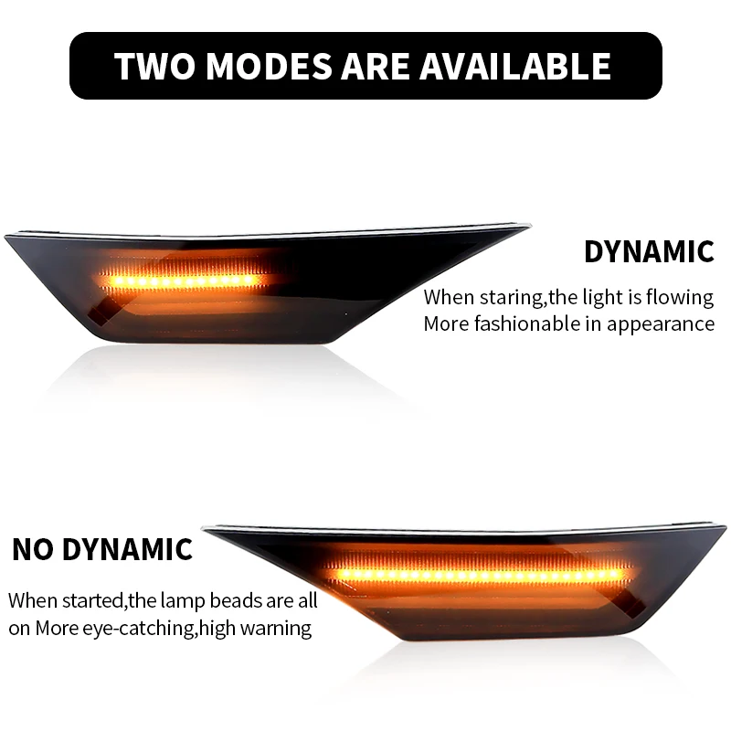 1 Pair LED Dynamic Turn Signal Side Marker Light For Honda Civic 10th Gen 2016 2017 2018 2019 2020 2021 Repeater Indicator Lamp