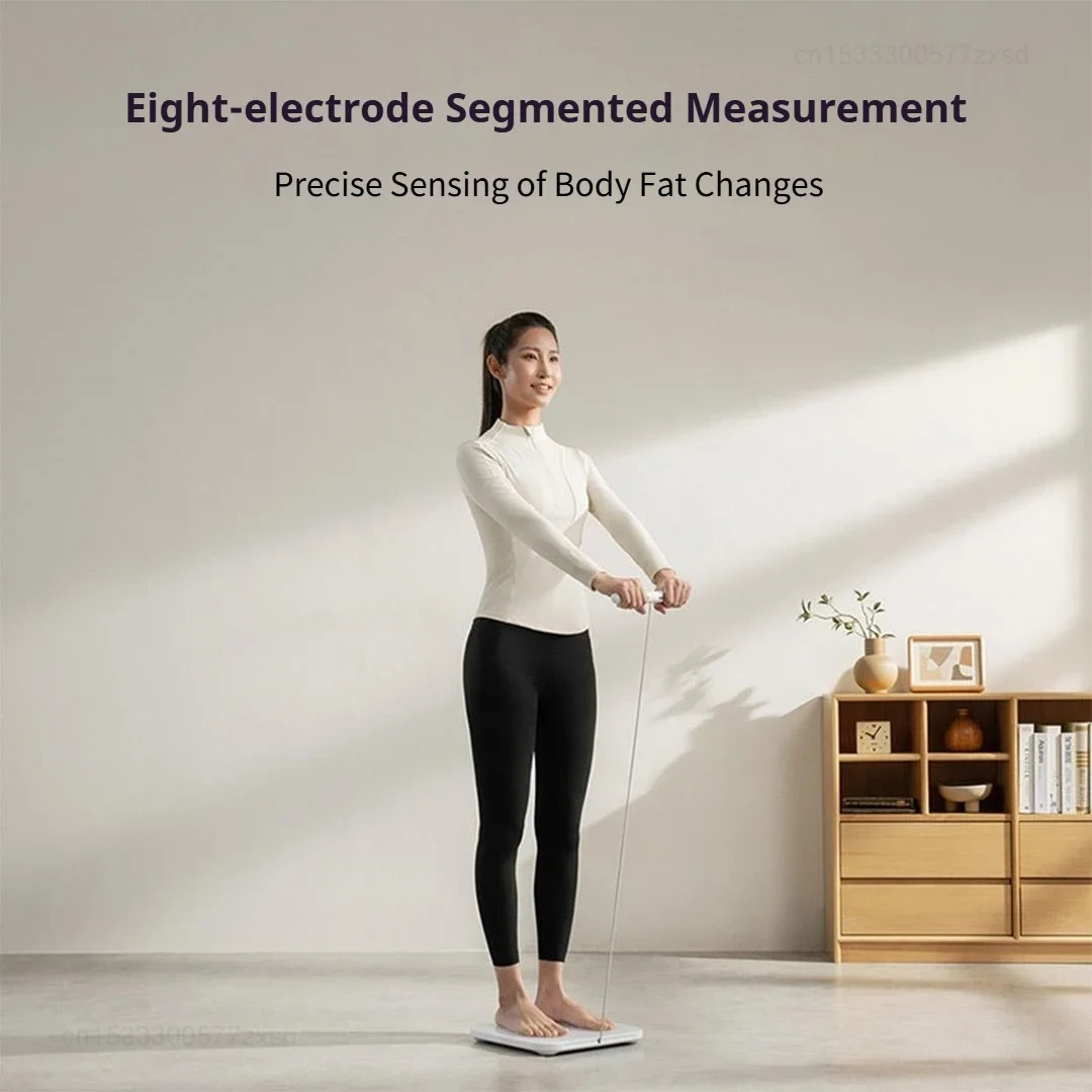 Mijia Smart Scale S800 8-Electrode Body Mi Fat Scale Bluetooth Dual-Frequency BIA Tempered Glass Works With Mijia App