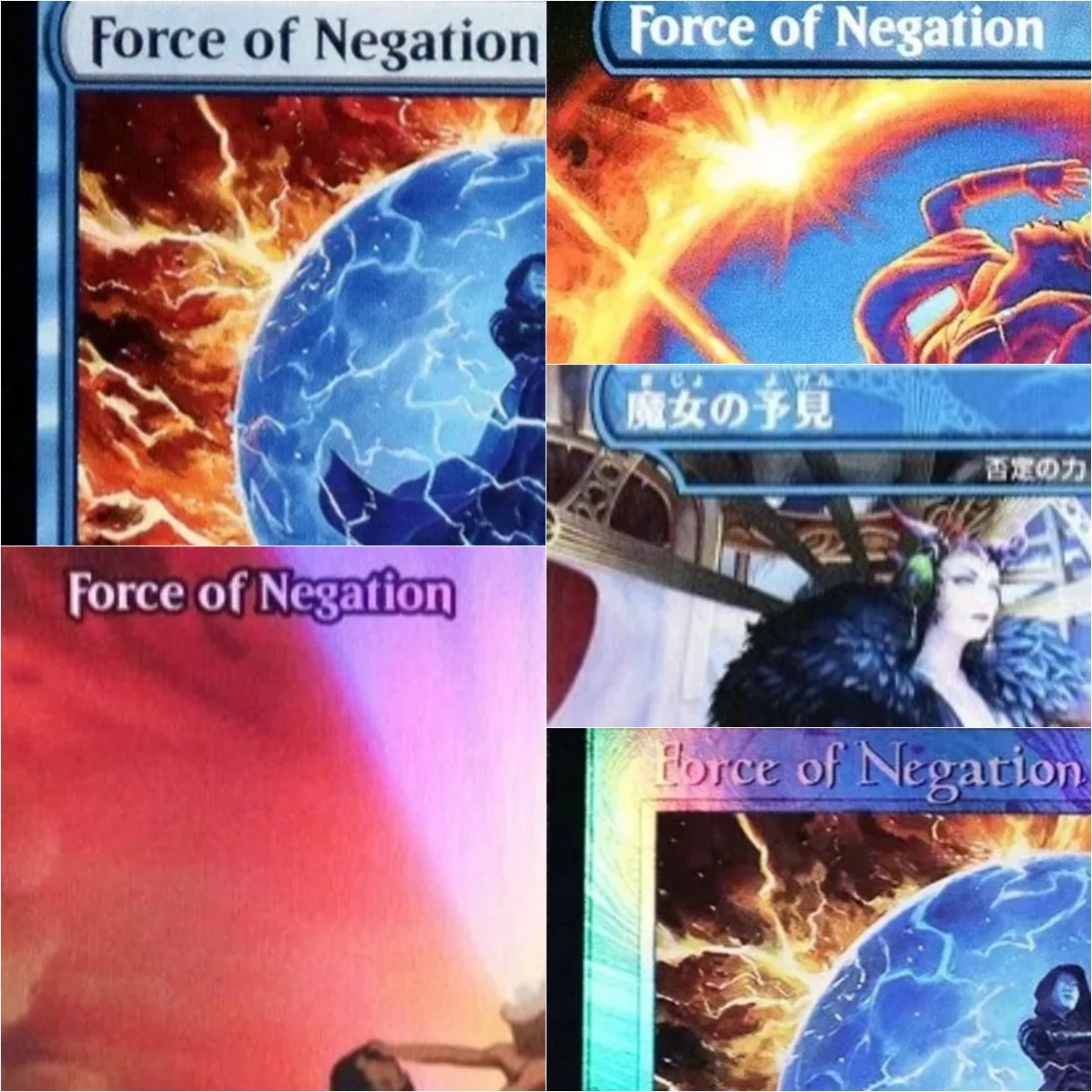 

"Force of Negation" TCG Magical Proxy Black Top Quality Proxy Playing Cards Board Game Deck Trading Cards