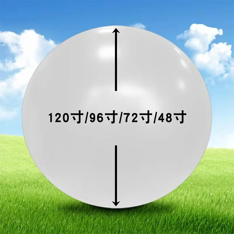 48-Inch elastic latex thickened white, red and black ball floating in the air, scouting in the air, round shopping mall event