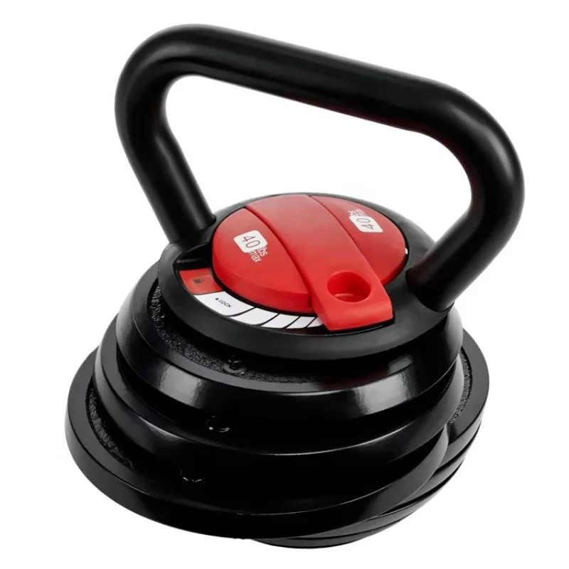 Adjustable Kettlebell Set Multiple Weight Levels For Home Gym Fitness And Full Body Strength Workout