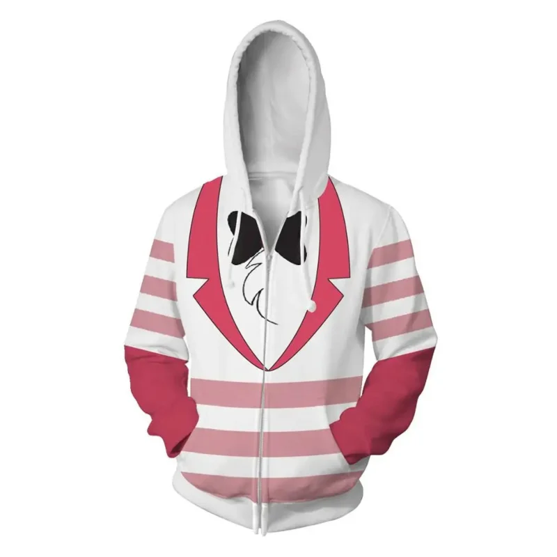 Alastor Hazbin Cosplay Hotel Hoodie Sweatshirt Mimzy Dust Angel Halloween Christmas Hoodie Men Women Jacket Cosplay Costume