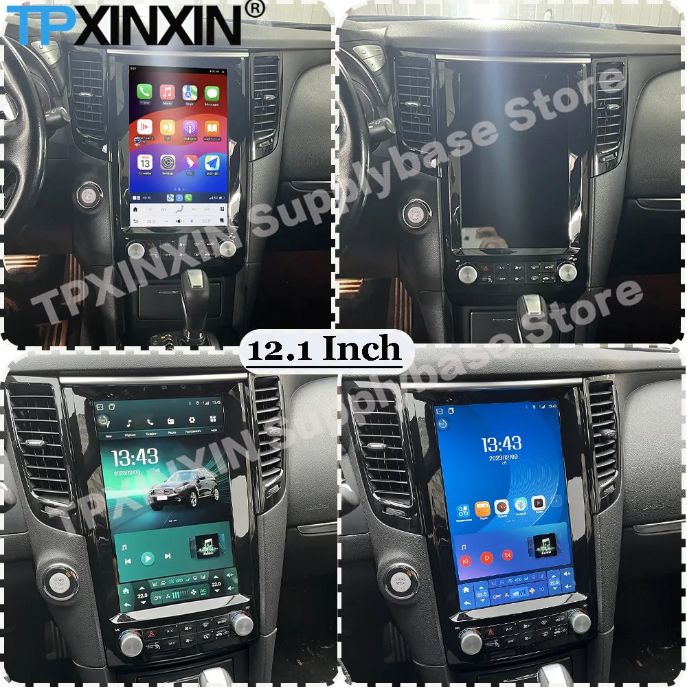 

12.1 Inch Carplay Android For Infiniti FX FX25 FX35 FX37 2009~2013 Q70 2013~2016 GPS Navi Automotive Multimedia stereo Head Unit