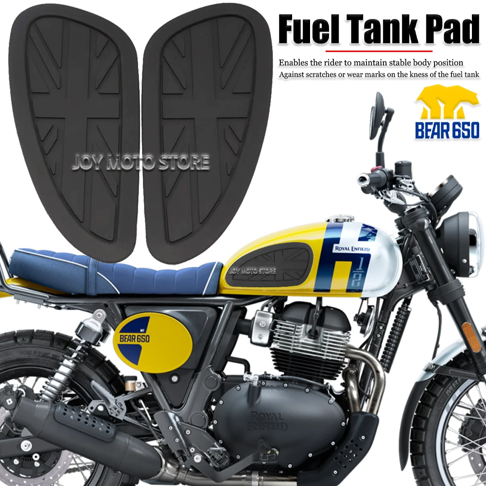For Bear 650 Motorcycle Accessories Fuel Tank Pad Protector Sticker Side Anti Slip Protection Pad Knee Grip