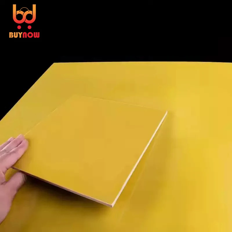 Quality Yellow Glassfibre Template Board Sheet Epoxy Glass Fiber G10 FR4 Fibreglass Plate For DIY Knife Handle Craft Supplies