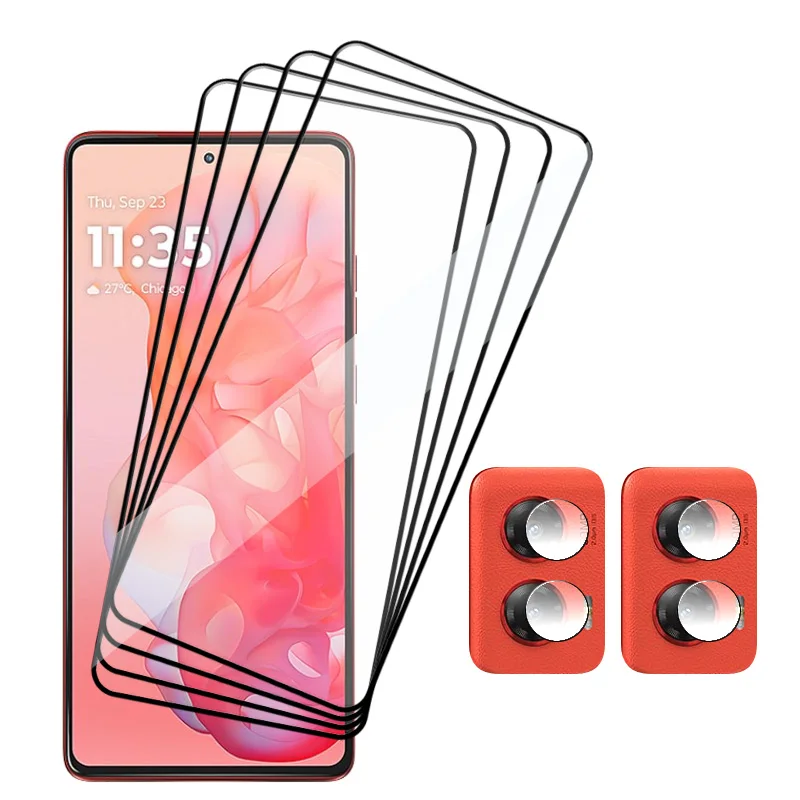 

Upgrade Glass For Motorola Moto G Stylus 2024 Screen Protector 9H Anti-Scratch Front film G Stylus2024 Soft Fiber Camera film