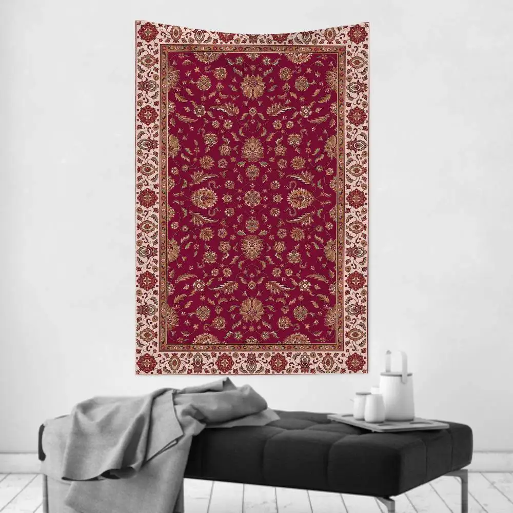 1 Stück Vintage Persische Wandteppiche, Böhmische Wandbehänge, Mandala-Wohndekoration für Wohnzimmer, Schlafzimmer, Studentenwohnheim