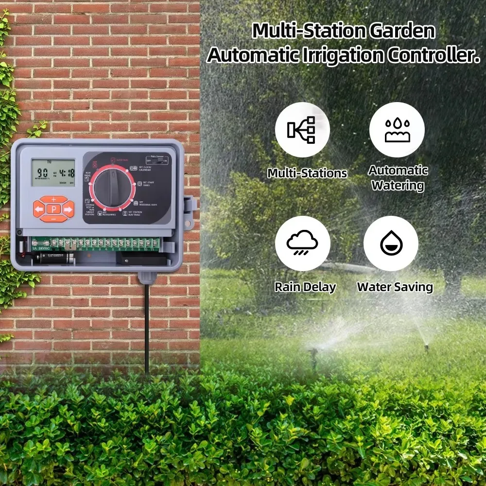 16‑Channel WiFi Intelligent Irrigation Timer Wireless Water Supply Controller for Home Garden & Agricultural Watering