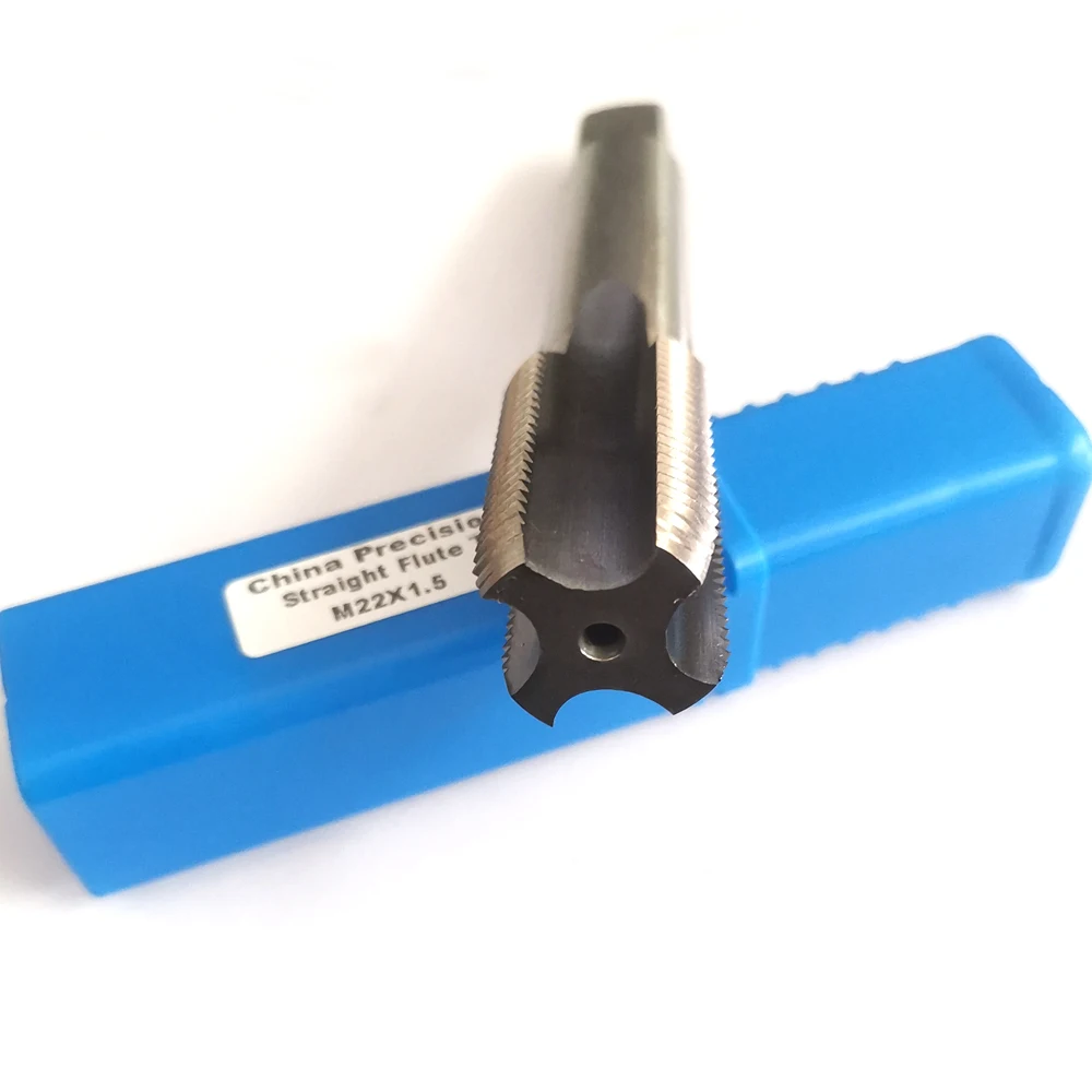 HSS Metric thread tap M22 Right hand Fine screw straight flute taps left machine tap M22X2 M22x1.5 M22x1.25 M22x1 M22x0.75 x0.5