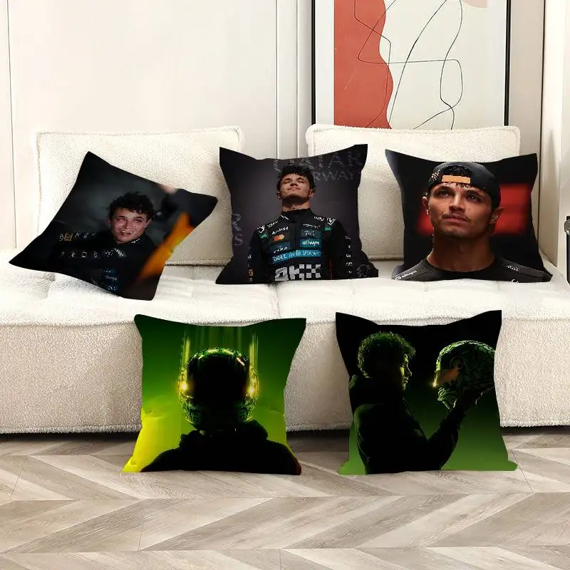Racing Regulations L-Lando N-Norris Cushion Cover Decorative Pillow Sofa Home Decor case pillow cases