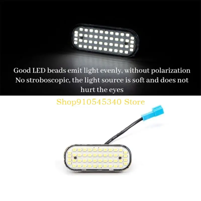 U2JA 6500K Car 48 LED Lights Interior Luggage Trunk Boot Lighting Lamp Suitable for  Replacement Interior Accessories