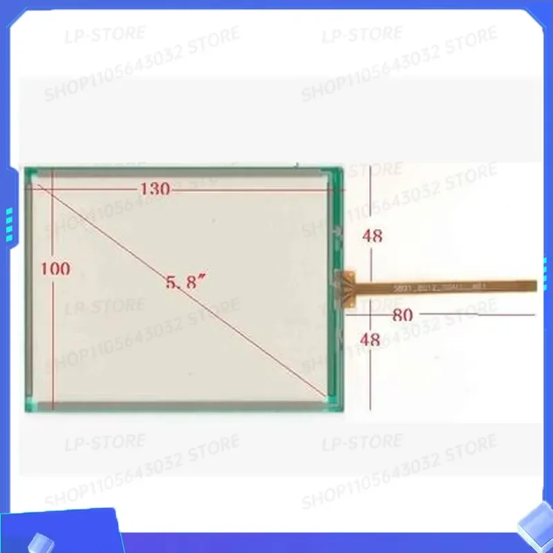 New 5.8 Inch Industrial Control Touch Screen for TR4-058F-13 130x100mm Replacement Panel Display Monitor