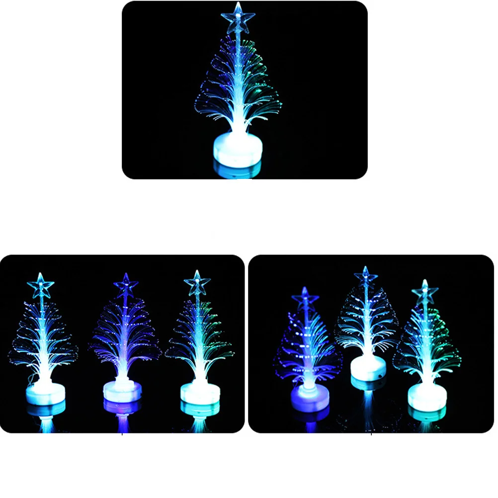 Fiber Optic Christmas Tree Lights Decorations Color Changing LED Lamp