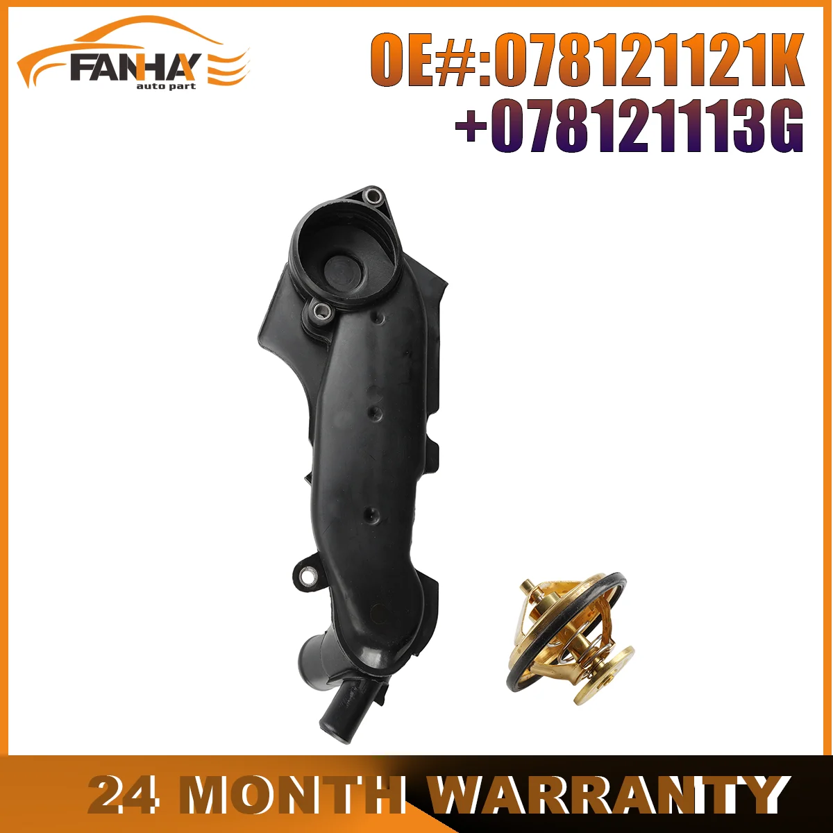 

078121121K 078121113G Car Thermostat Assembly For VOLKSWAGEN PASSAT 2001 2002 2003 2004 2005 For AUDI A6 1998-2004
