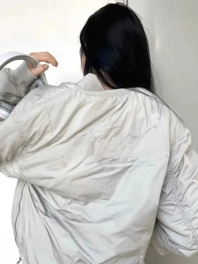 

Ретро-куртка из хлопка для женщин, дизайнерская, утепленная, в стиле пилот, зимняя, новая модная бейсбольная куртка, китайский трендовый длинный пальто-свитер