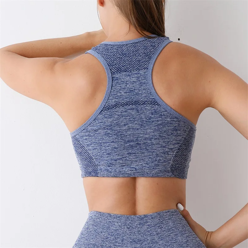 New Women Sports Bra Top Push Up Fitness Yoga Bra Underwear Sport Tops For Women Breathable Running Vest Gym Wear