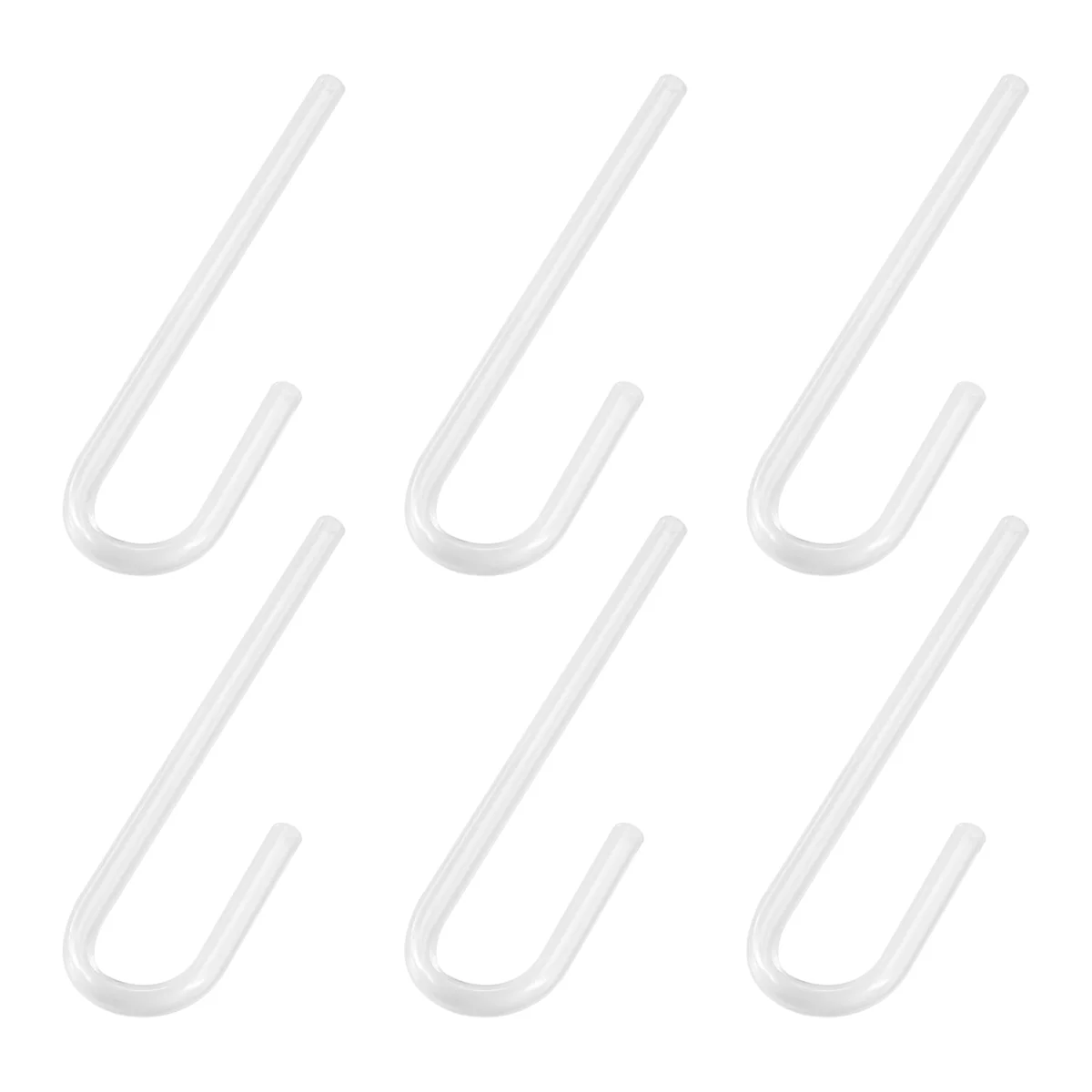 AA91 6pcs Acrylic Pipe U Shape Tube Bend for Aquarium Co2 System/Diffuser